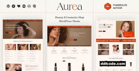 Aurea - Beauty Cosmetic WordPress Theme