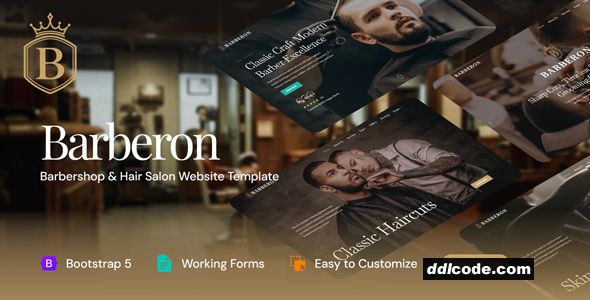 Barberon - Barbershop & Hair Salon HTML Template