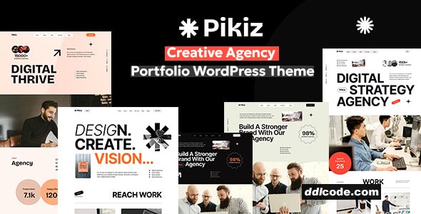 Pikiz - Creative Agency Portfolio WordPress Theme