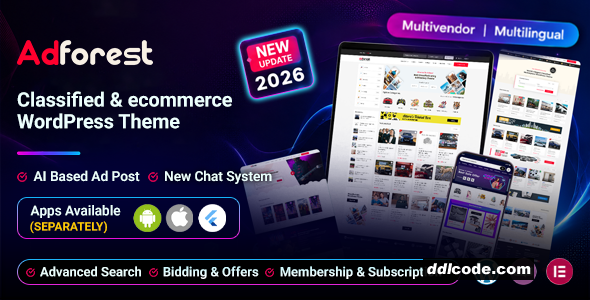 AdForest - Classified Ads WordPress Theme