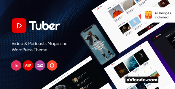 Tuber - Youtube Streaming & Podcast WordPress Theme