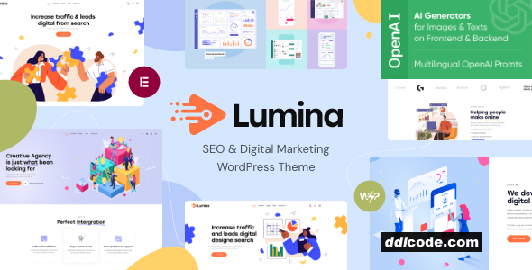 Lumina - Creative Bureau Concept WordPress Theme