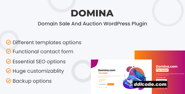Domina - Domain For Sale & Auction Plugin