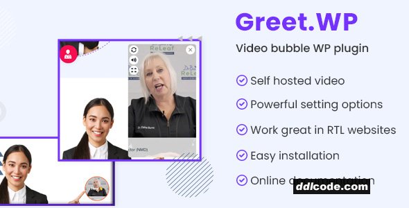 Greet.wp - Video bubble WordPress plugin