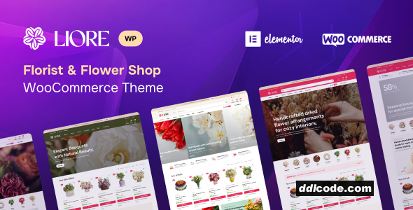 Liore - Florist & Flower Shop WooCommerce Theme