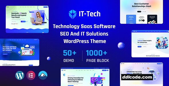 IT-Tech - IT Solutions & SaaS Technology WordPress Theme