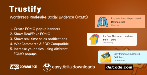 Trustify - WordPress Fake Social Evidence