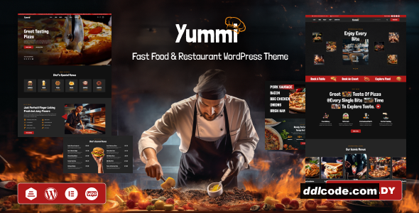 Yummi - Restaurant WordPress Theme