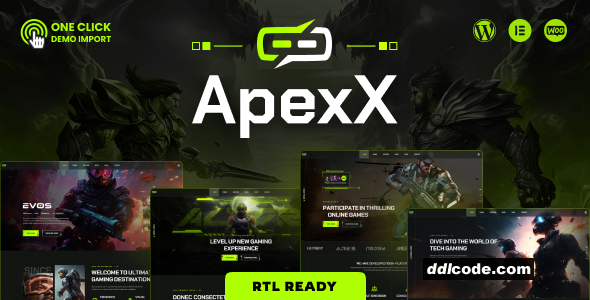 ApexX - Esports & Gaming WordPress