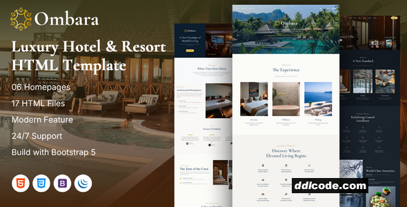 Ombara - Luxury Hotel & Resort HTML Template