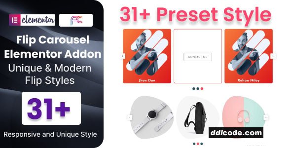 Flip Carousel Addon For Elementor