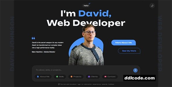 ChatFolio - Personal Portfolio HTML Template