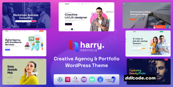 Harry - Creative Agency & Portfolio WordPress Theme + RTL