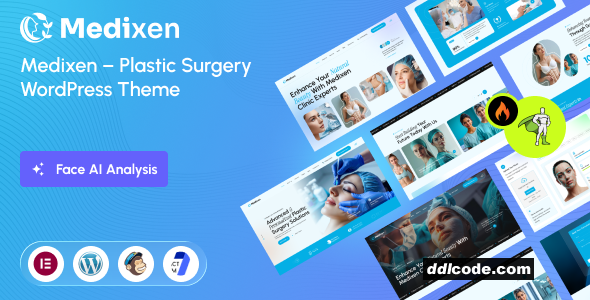 Medixen - AI Analysis Plastic Surgery & Clinic WordPress Theme
