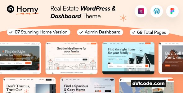 Homy - Real Estate WordPress Theme