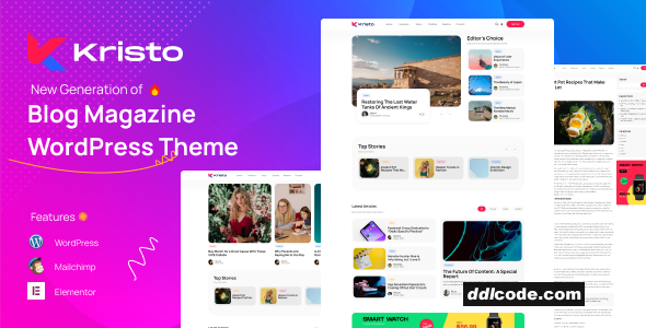 Kristo - Modern Magazine WordPress Theme