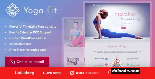Yoga Fit - Sports & Fitness WordPress Theme