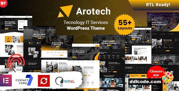 Arotech - Technology IT Services WordPress Theme