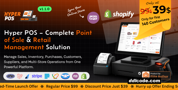 Hyper POS - Laravel Point of Sale, Inventory, ERP, Online & Offline POS, Invoicing, Accounting
