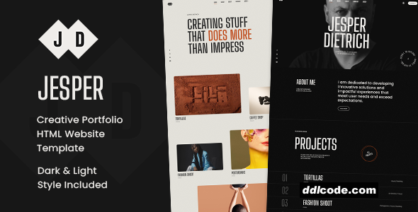 Jesper - Creative Portfolio Showcase HTML Website Template