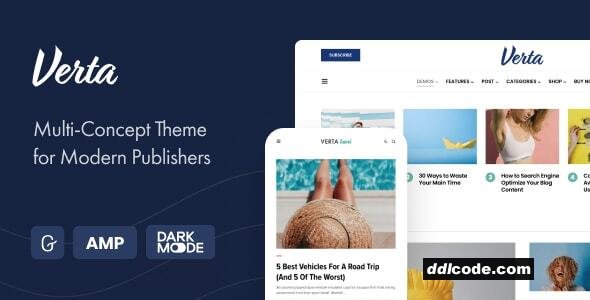 Verta - Multi-Concept WordPress Theme for Modern Publishers