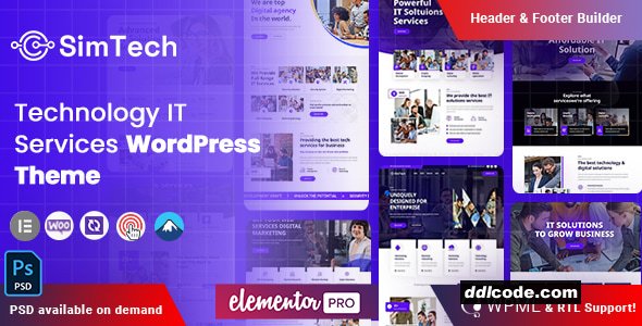 Simtech - Technology IT WordPress Theme