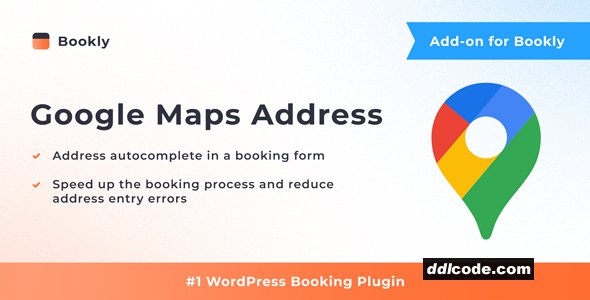 Bookly Google Maps Address (Add-on)