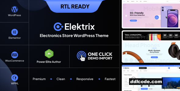 Elektrix - Electronics Store WooCommerce Theme