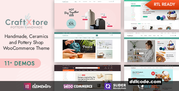 CraftXtore - Handmade, Ceramics and Pottery Shop WooCommerce Theme