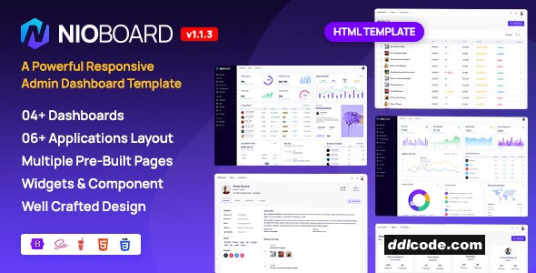 NioBoard - Bootstrap HTML Admin Dashboard Template