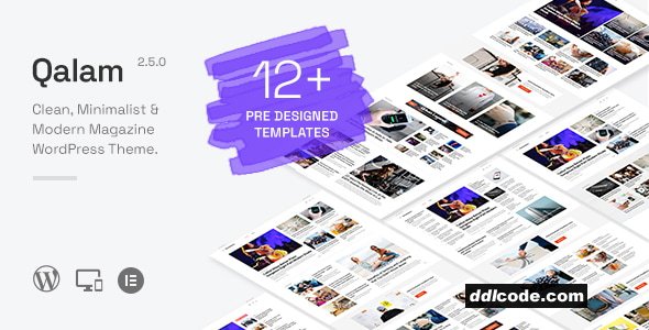 Qalam - NewsPaper and Magazine WordPress Theme
