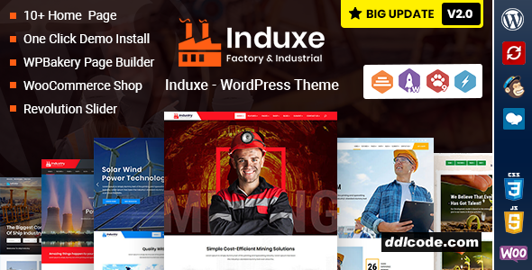 Induxe - Industry & Manufacturing WordPress Theme