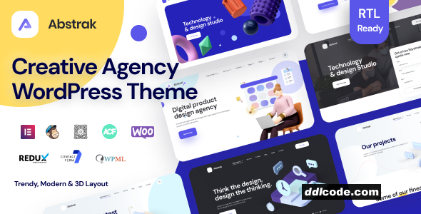 Abstrak - Agency & Portfolio WordPress Theme