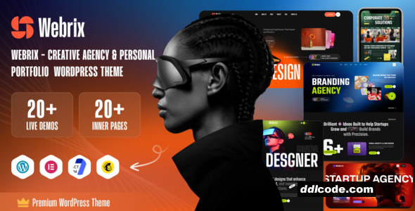 Webrix - Creative Agency & Personal Portfolio WordPress Theme