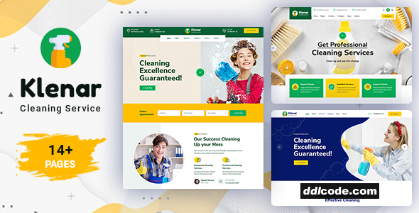 Klenar - Cleaning Services WordPress Theme + RTL