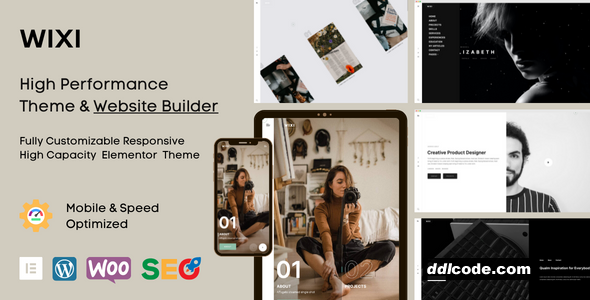 Wixi - Creative Personal Portfolio WordPress Theme