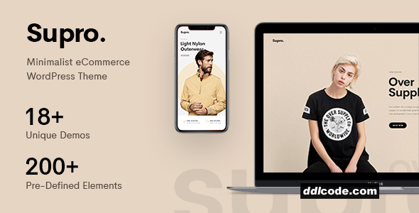 Supro - Minimalist AJAX WooCommerce WordPress Theme