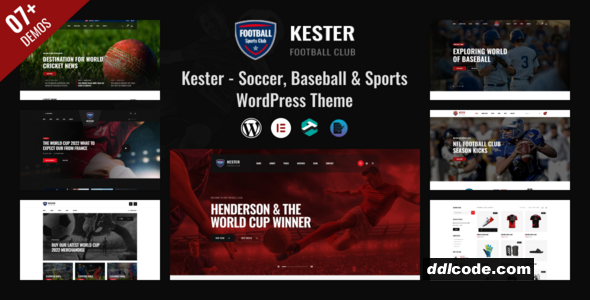 Kester - Soccer Club & Sports News WordPress Theme