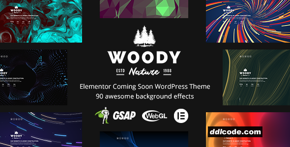 Woody - Elementor Coming Soon WordPress Theme