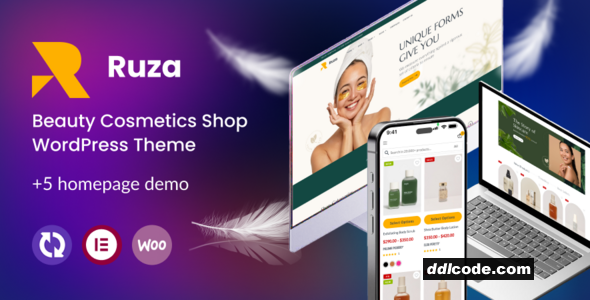 Ruza - Beauty Cosmetics Shop WordPress Theme