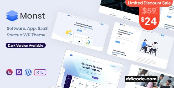 Monst - Saas Startup WordPress Theme