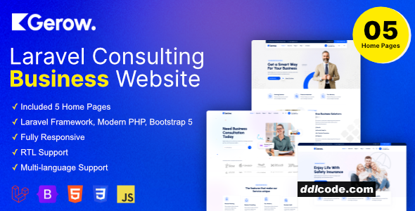 Gerow - Business Consulting Laravel Script