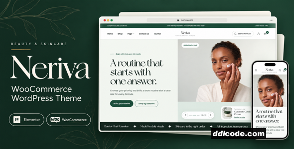 Neriva - Beauty & Skincare WooCommerce Theme
