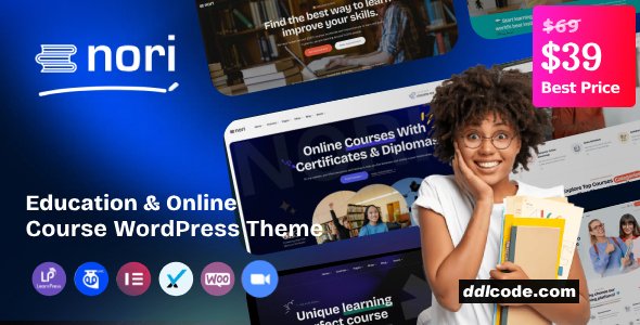 Nori - Online Courses & Education WordPress Theme