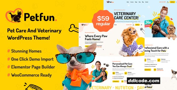Petfun - Pet Care & Veterinary WordPress Theme