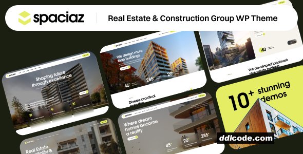 Spaciaz - Real Estate & Construction Group WordPress Theme
