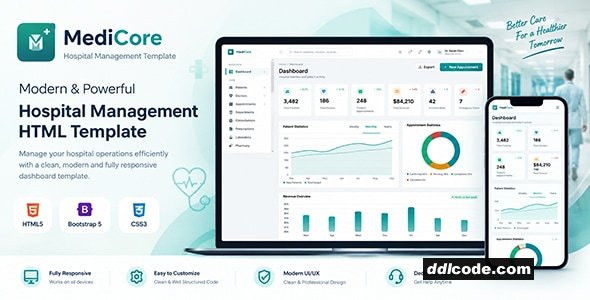 Medicore - Hospital Management System HTML Template