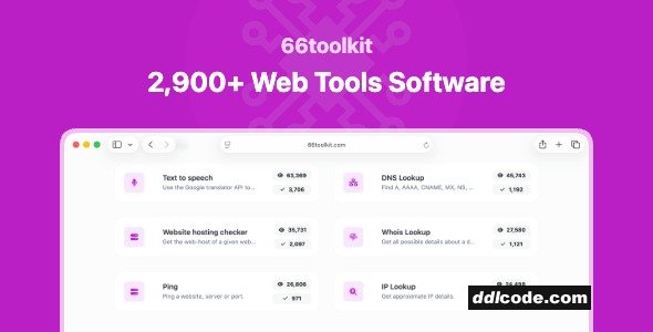 66toolkit - Ultimate Web Tools System (SAAS)