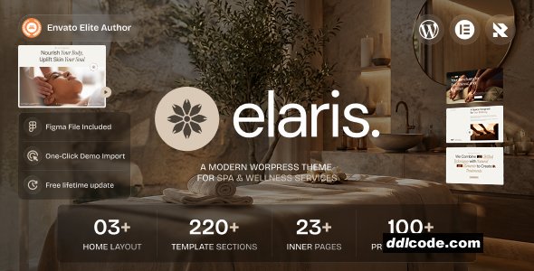 Elaris - Massage Salon & Spa WordPress Theme
