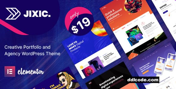 Jixic - Creative Portfolio & Agency WordPress Theme